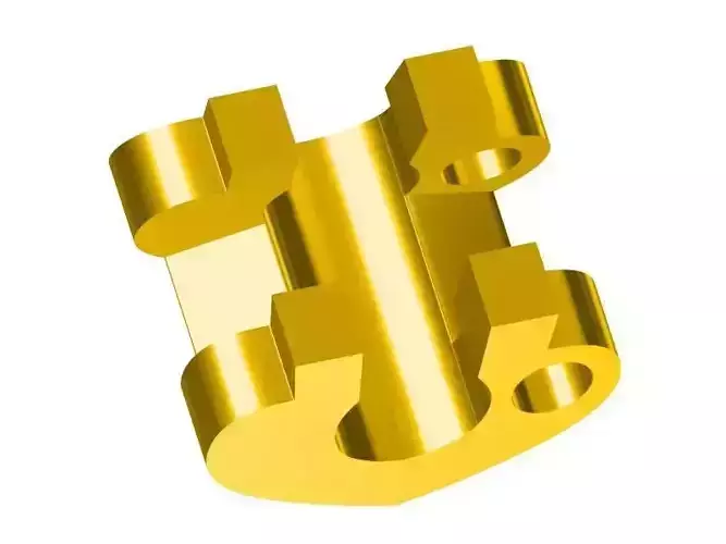 DZPJ-1 gold colored metal piece