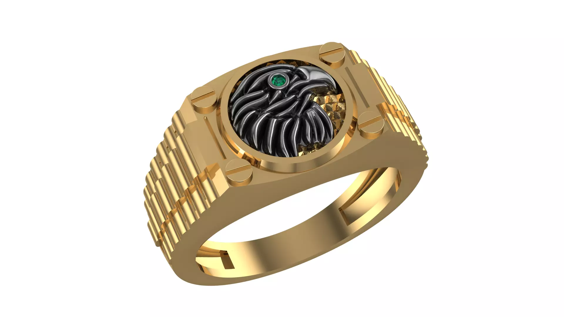 Eagle Ring 3D print model_0
