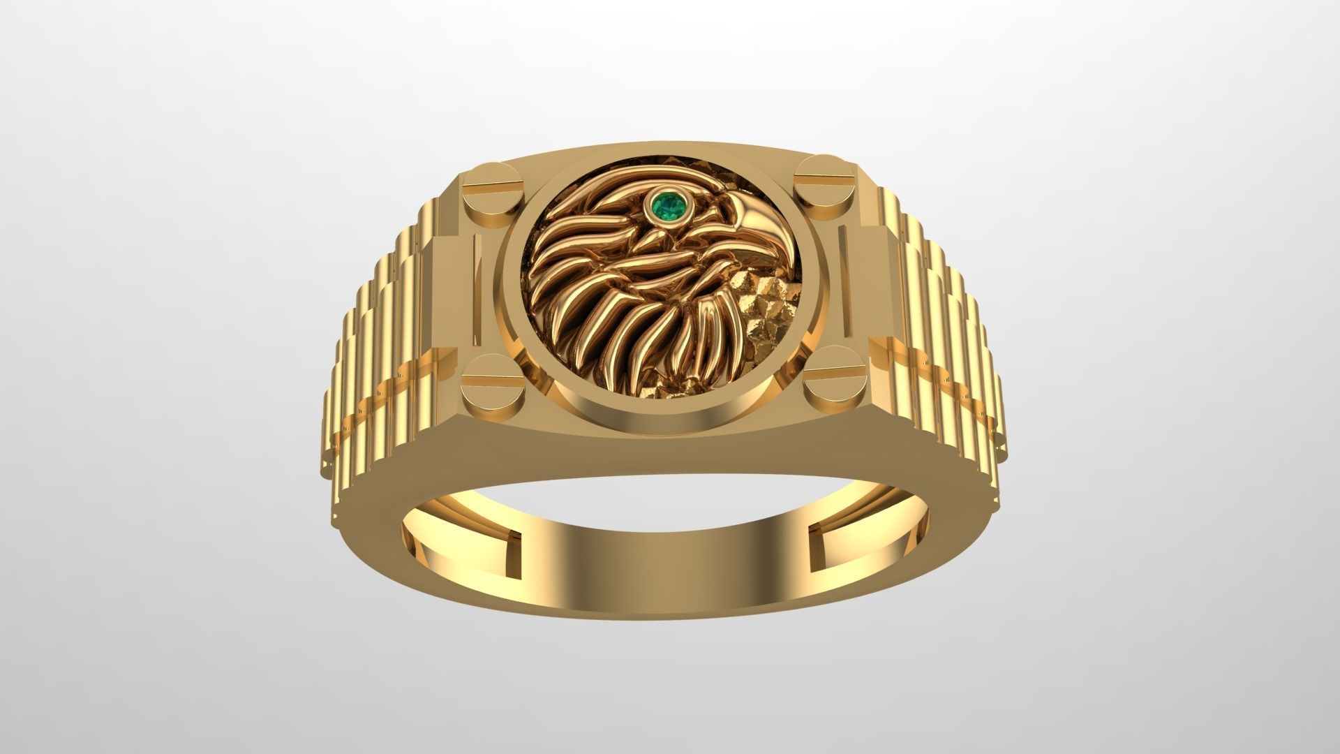 Eagle Ring 3D print model_1