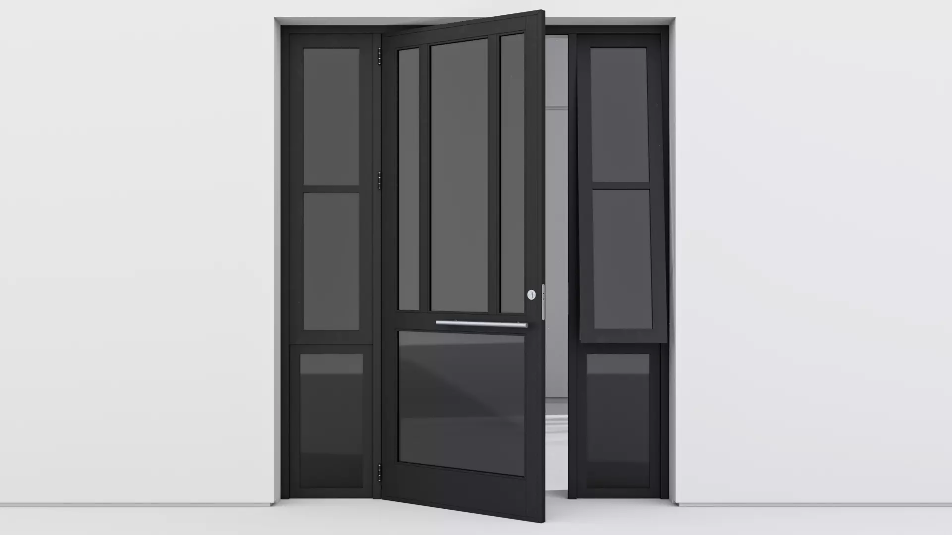 Aluminium door 212 3D model_0
