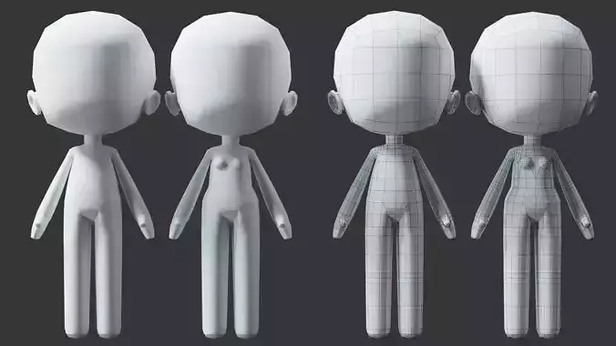 Mini Character  3D model