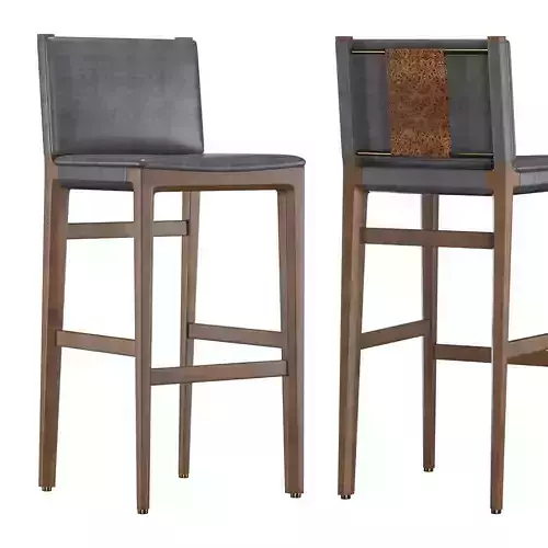 Leather bar stool Vilgos