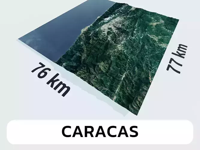 Caracas Venezuela City Landscape 3D Model 3D model
