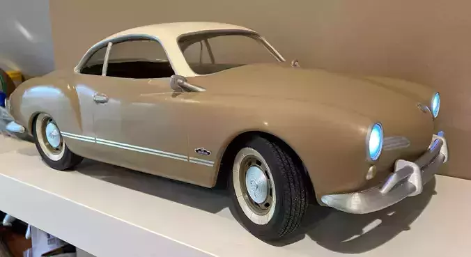 8th Scale RC Volkswagen Karmann Ghia files and instructions 3D print model