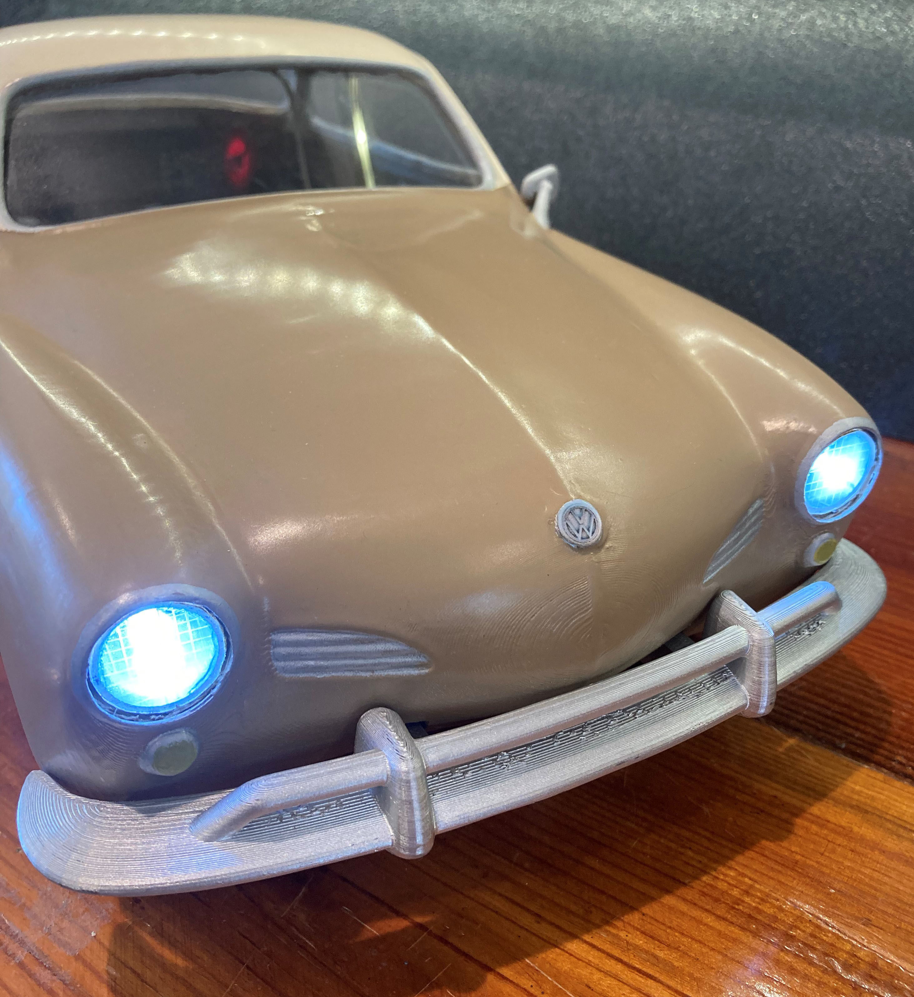 8th Scale RC Volkswagen Karmann Ghia files and instructions 3D print model_4