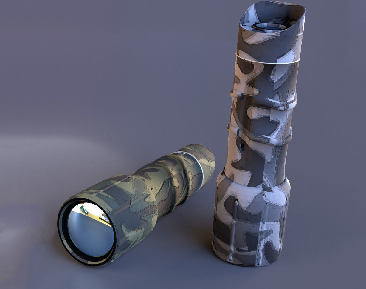 military monocular Free 3D model_6