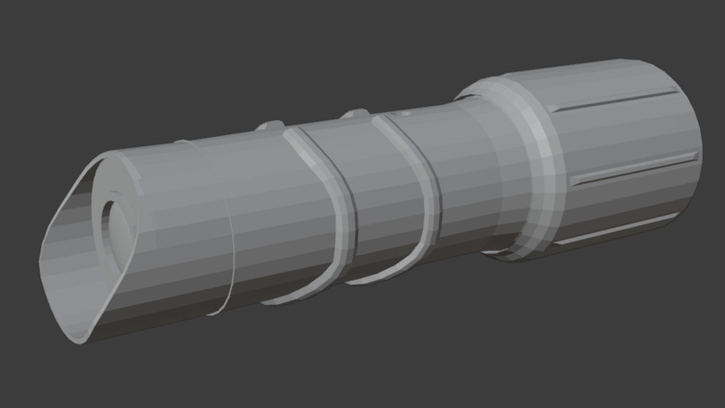 military monocular Free 3D model_9