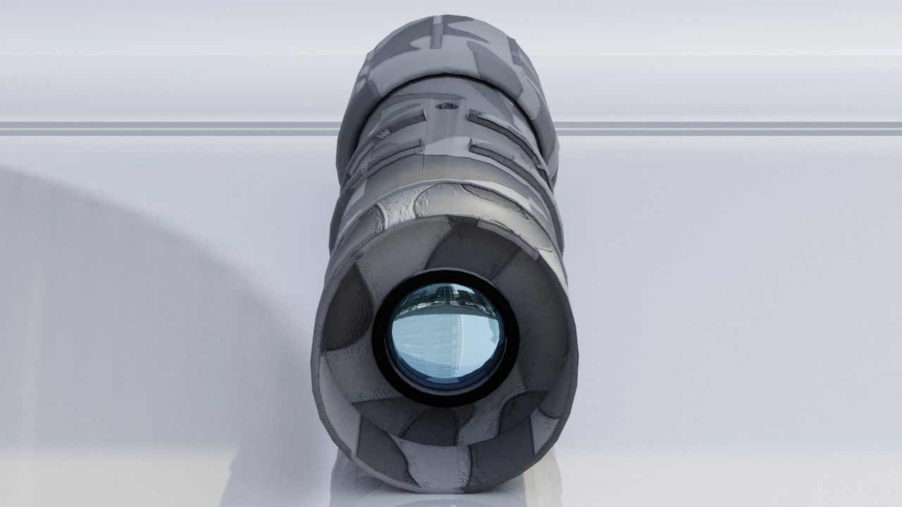 military monocular Free 3D model_5