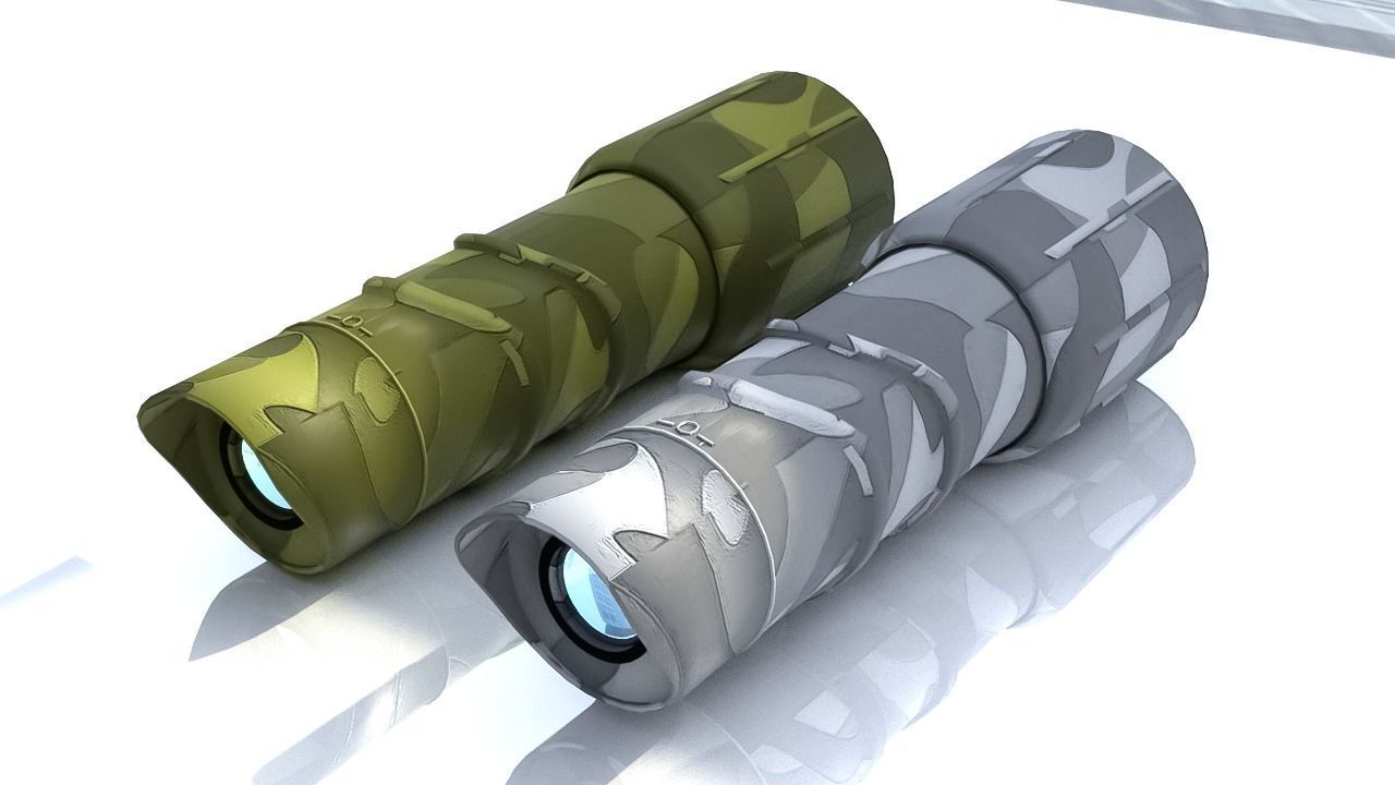 military monocular Free 3D model_3