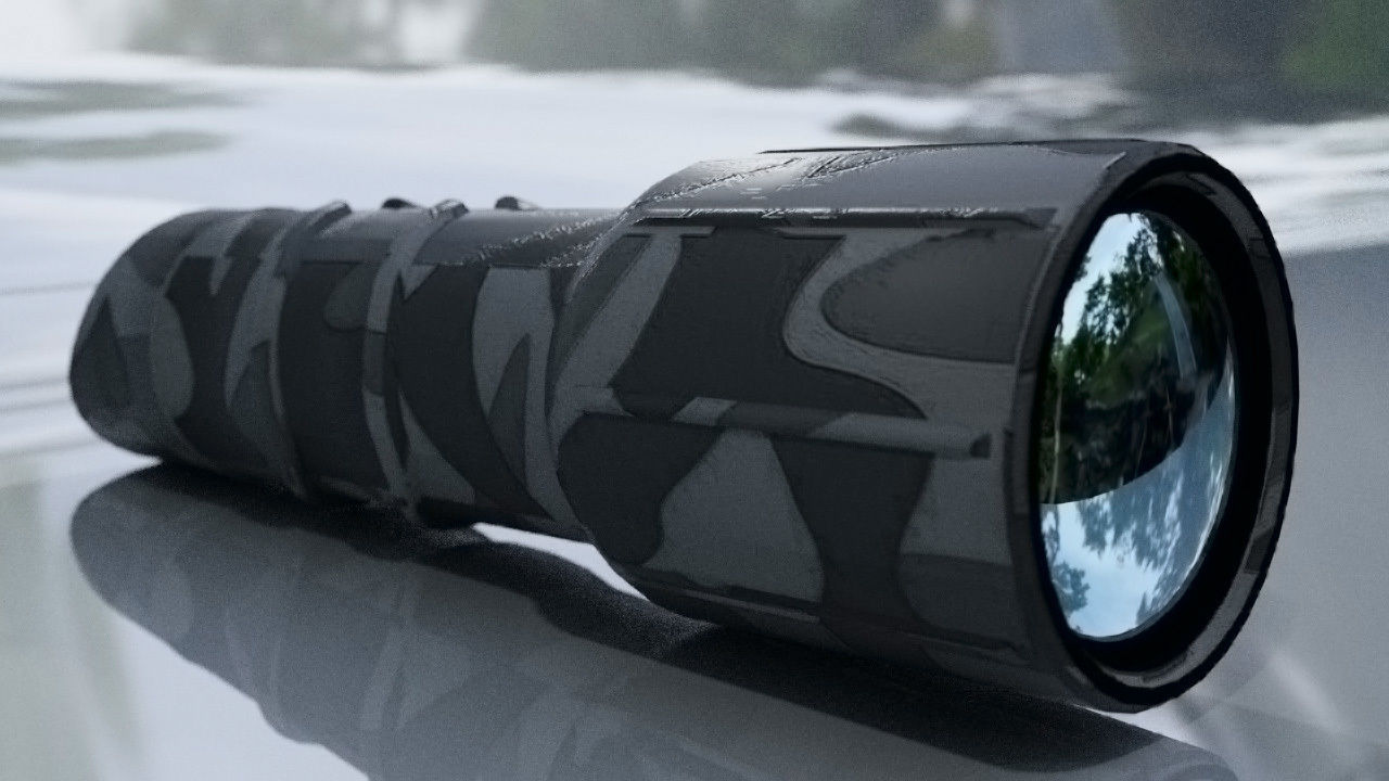 military monocular Free 3D model_10