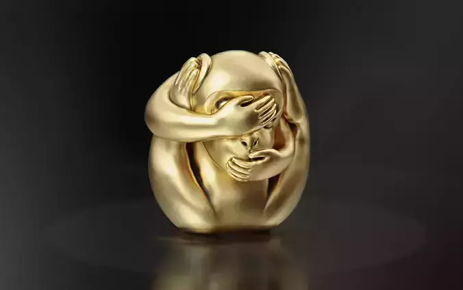 Wise Monkey 3D print model
