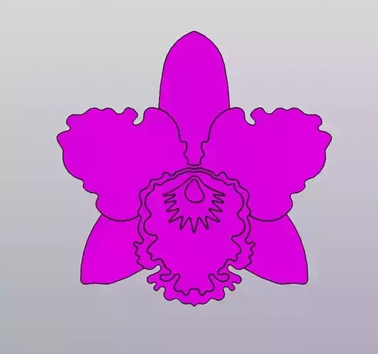 Orchid Cup coaster 3D print model