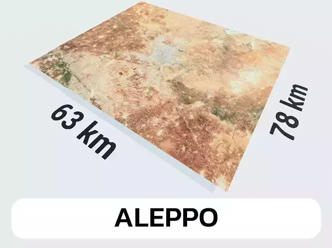 Aleppo Syria City Landscape 3D Model 3D model