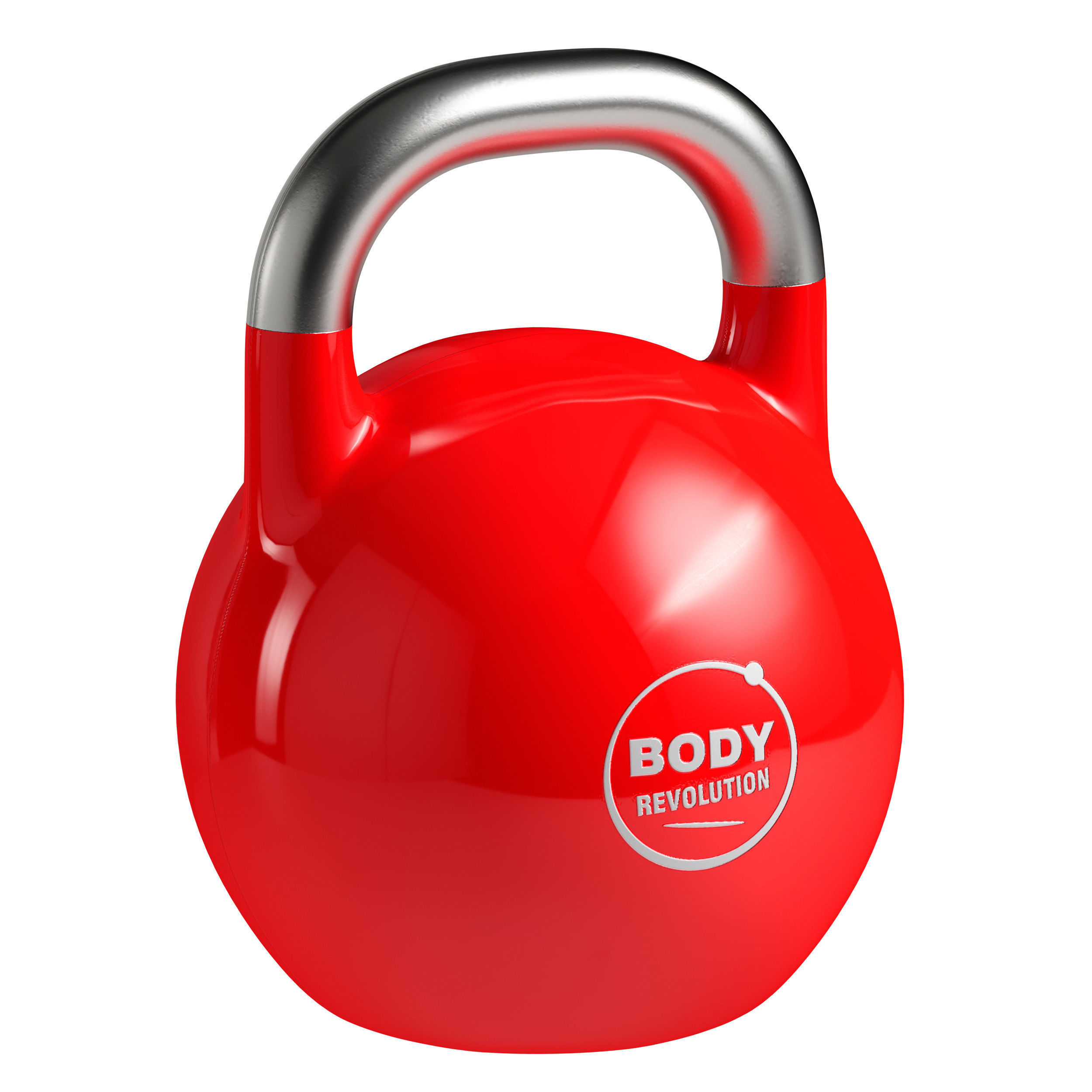 Kettlebell - set body fitness orange 3D model_5