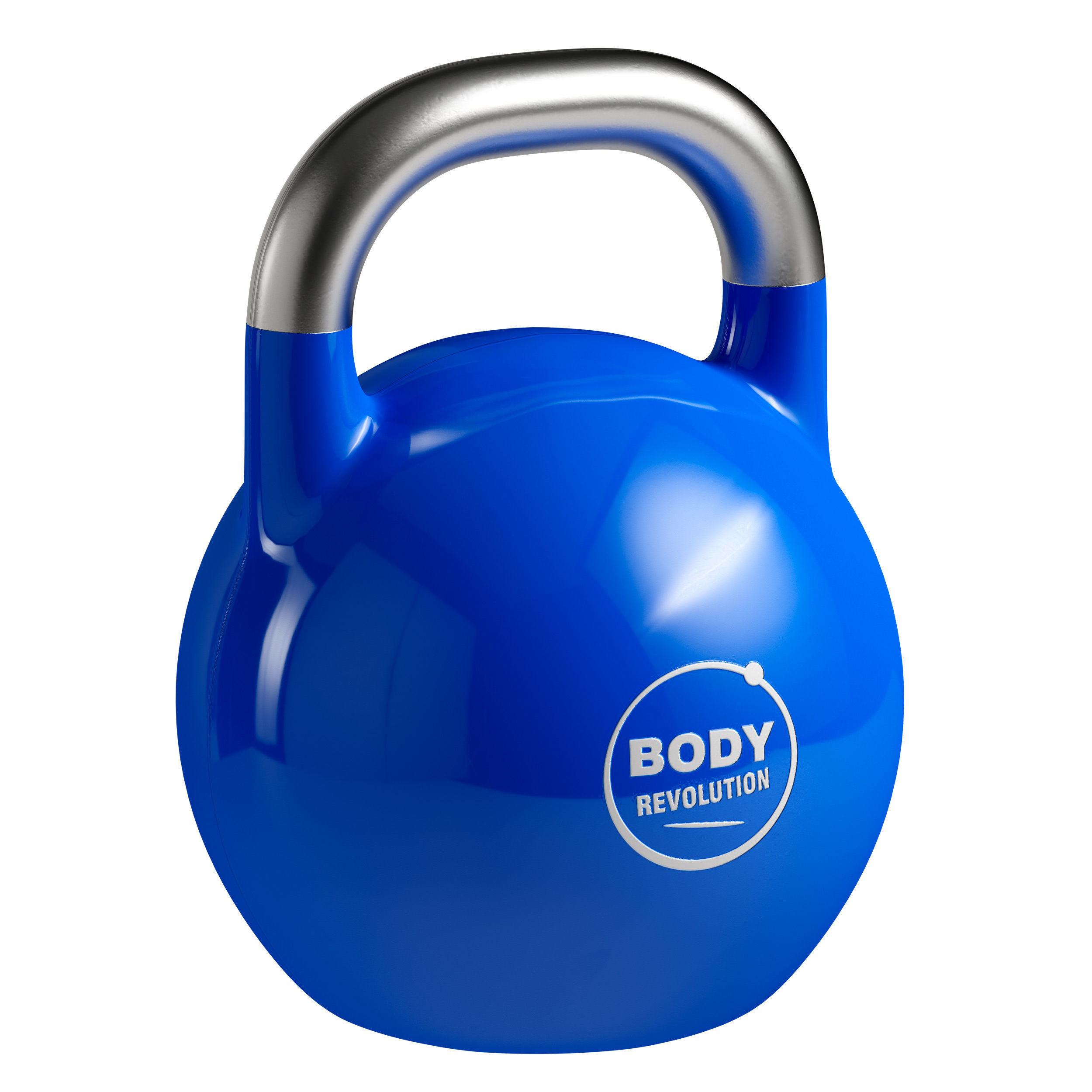 Kettlebell - set body fitness orange 3D model_3