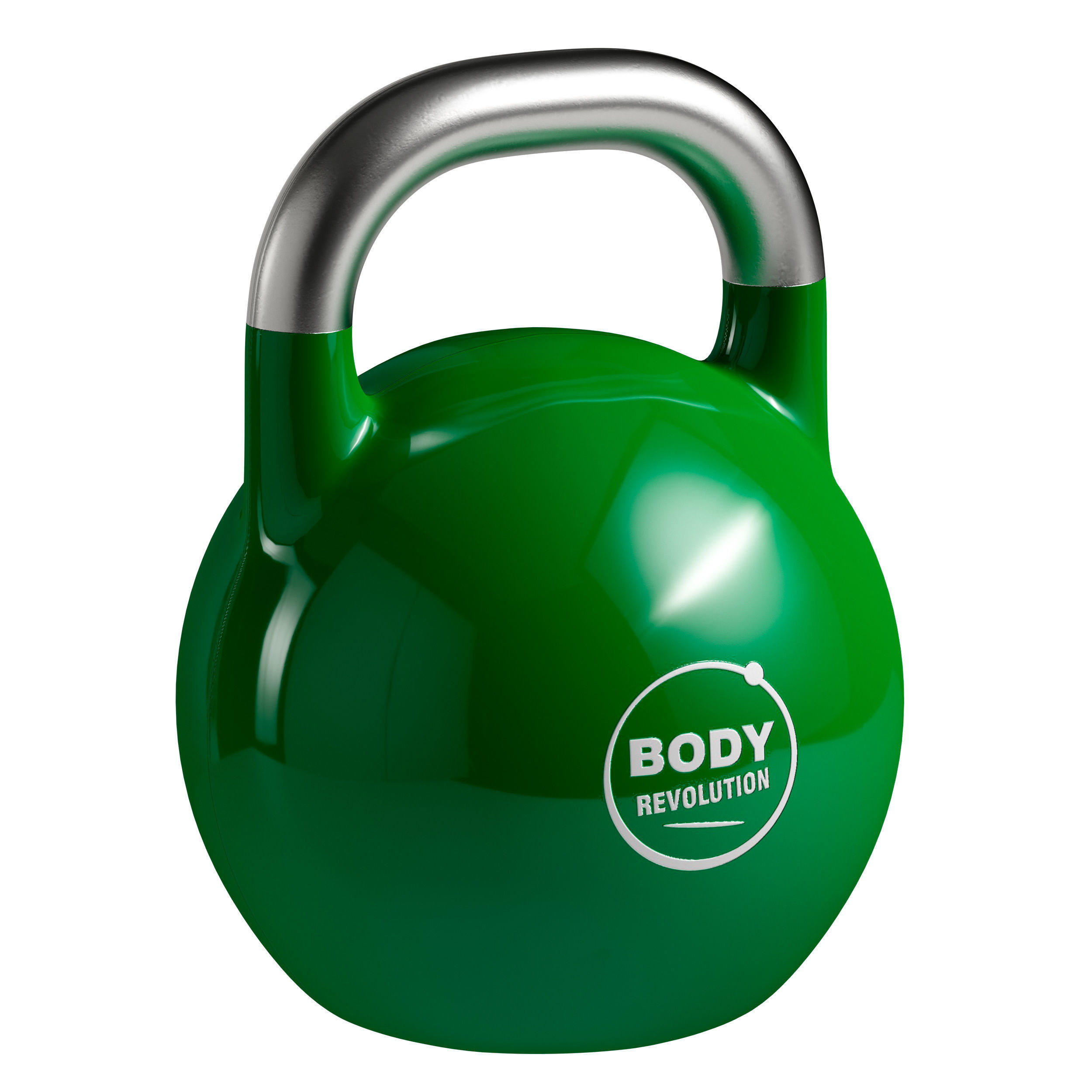 Kettlebell - set body fitness orange 3D model_4