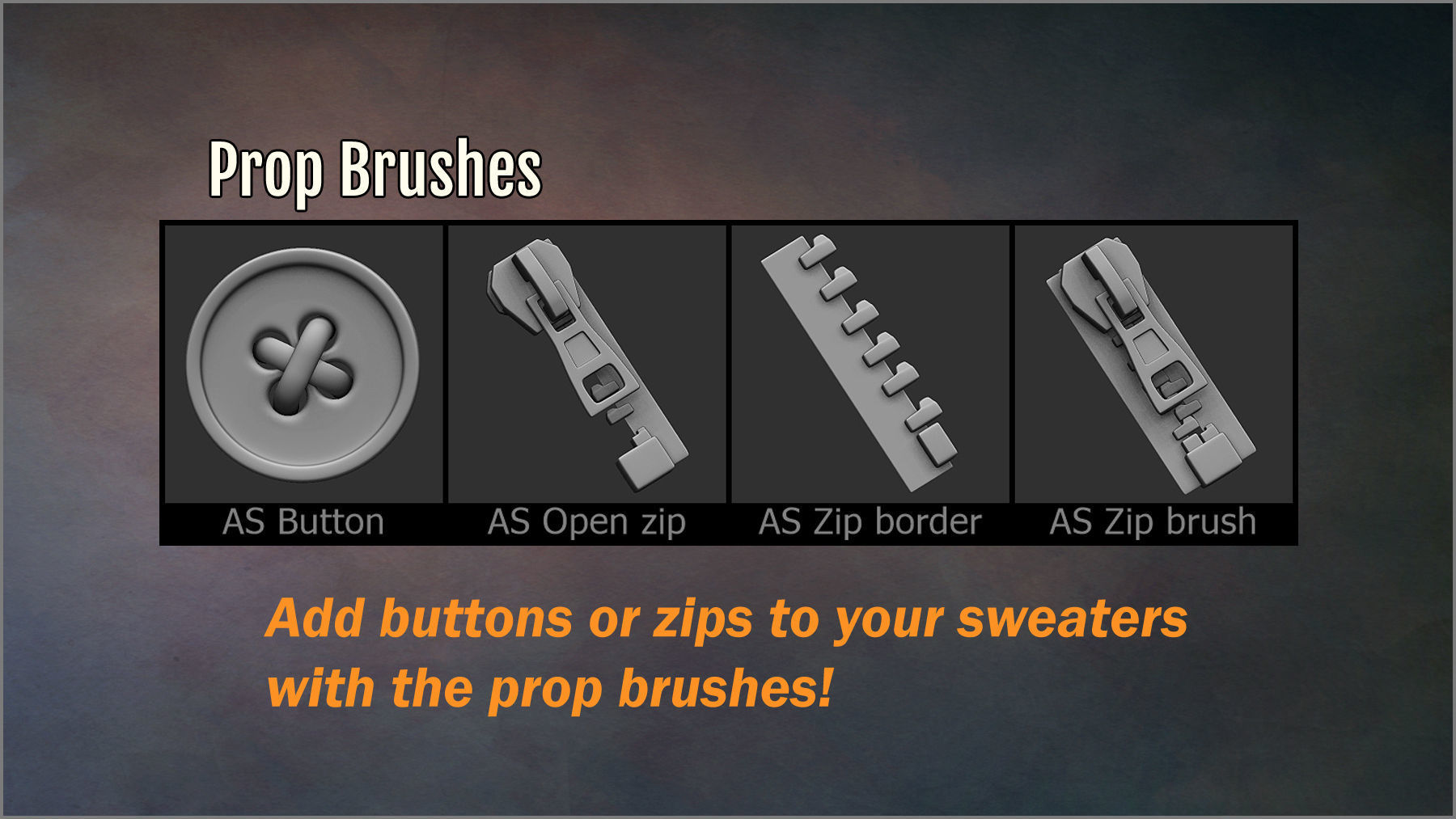 Female Sweater Maker VDM Brushes Basemesh and more 3D model_11