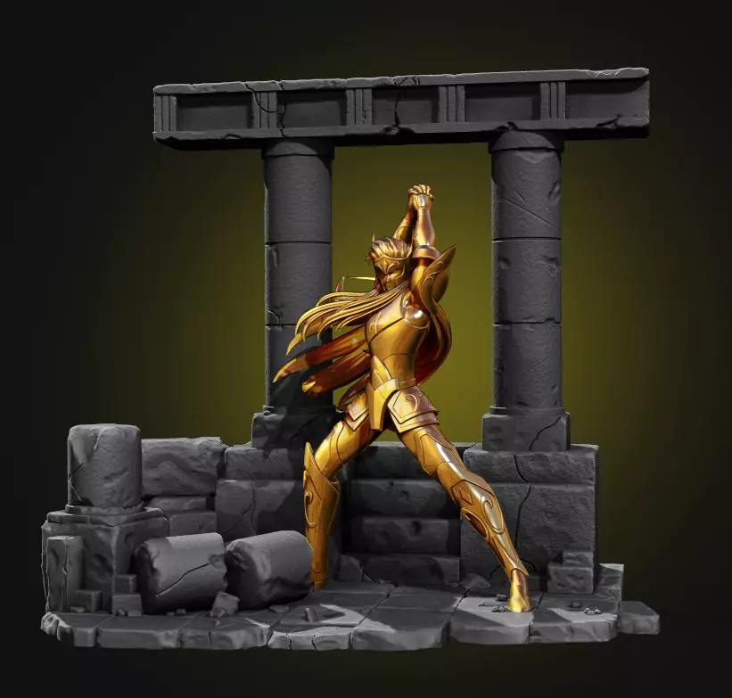 Base Para Modelo 3d Cavaleiros do Zodiacos 3D print model_0