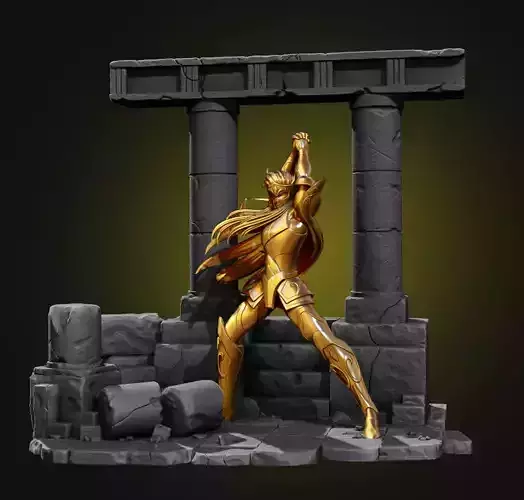 Base Para Modelo 3d Cavaleiros do Zodiacos