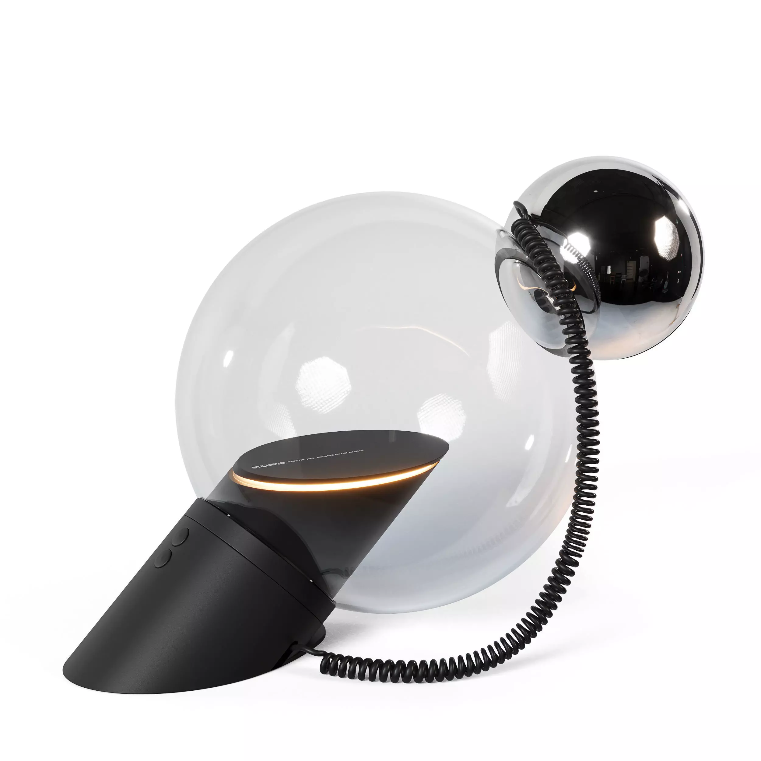 Table lamp Stilnovo Gravita - 1969 3D model_0