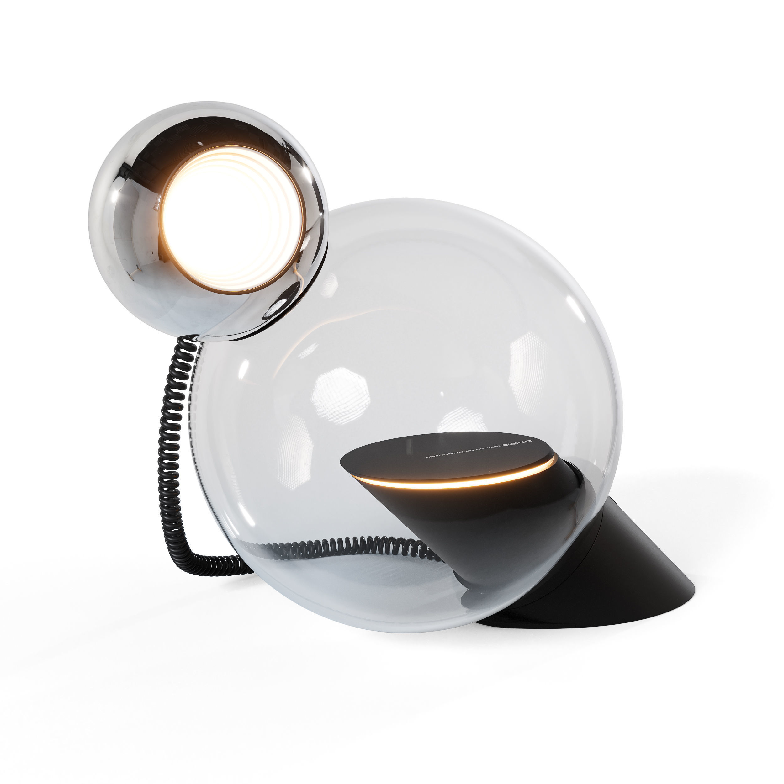 Table lamp Stilnovo Gravita - 1969 3D model_1