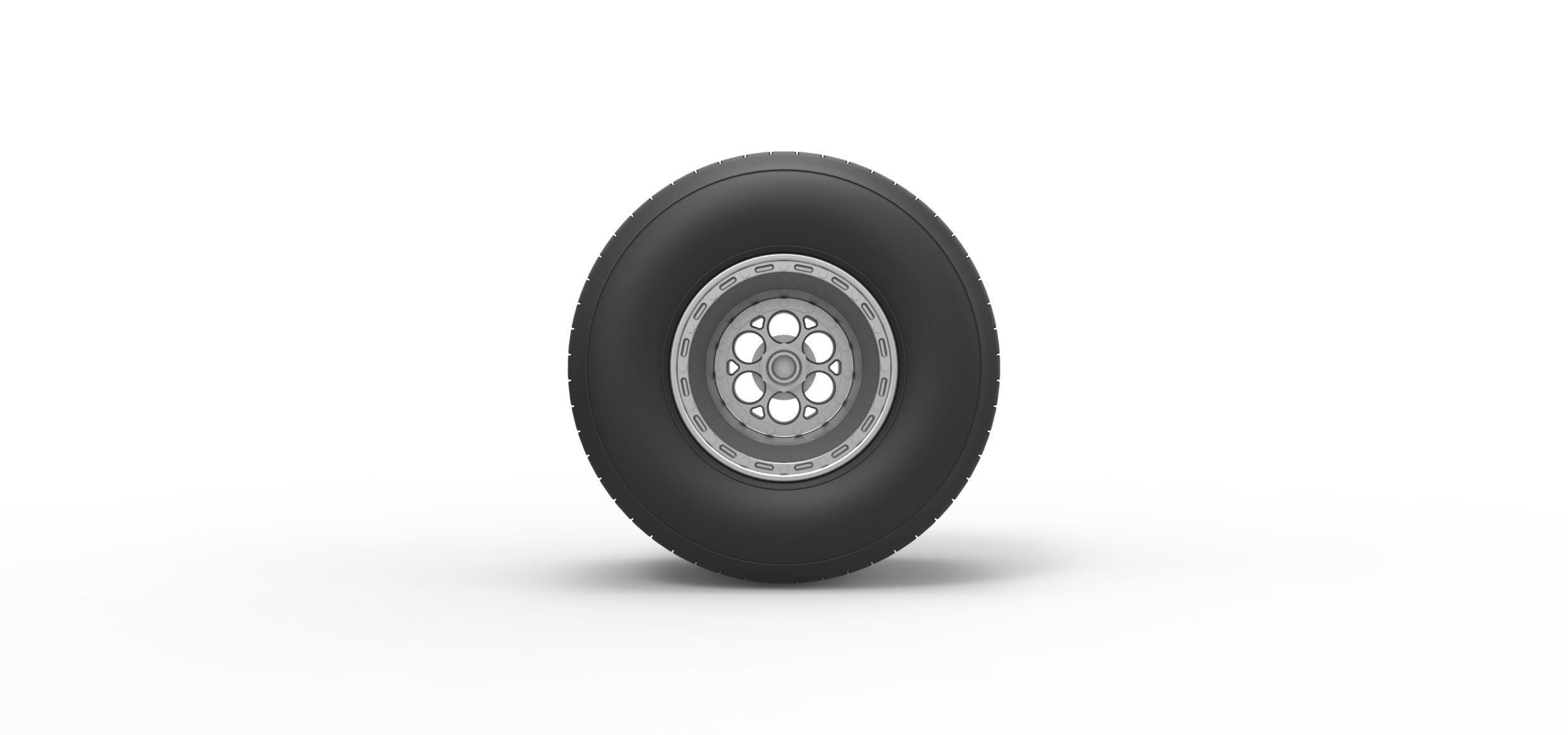 Rear wheel from Sprint car Version 2 Scale 1 to 25 3D print model_4