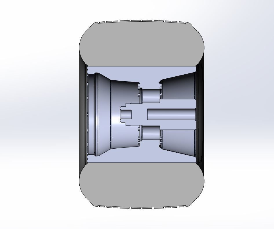 Rear wheel from Sprint car Version 2 Scale 1 to 25 3D print model_10