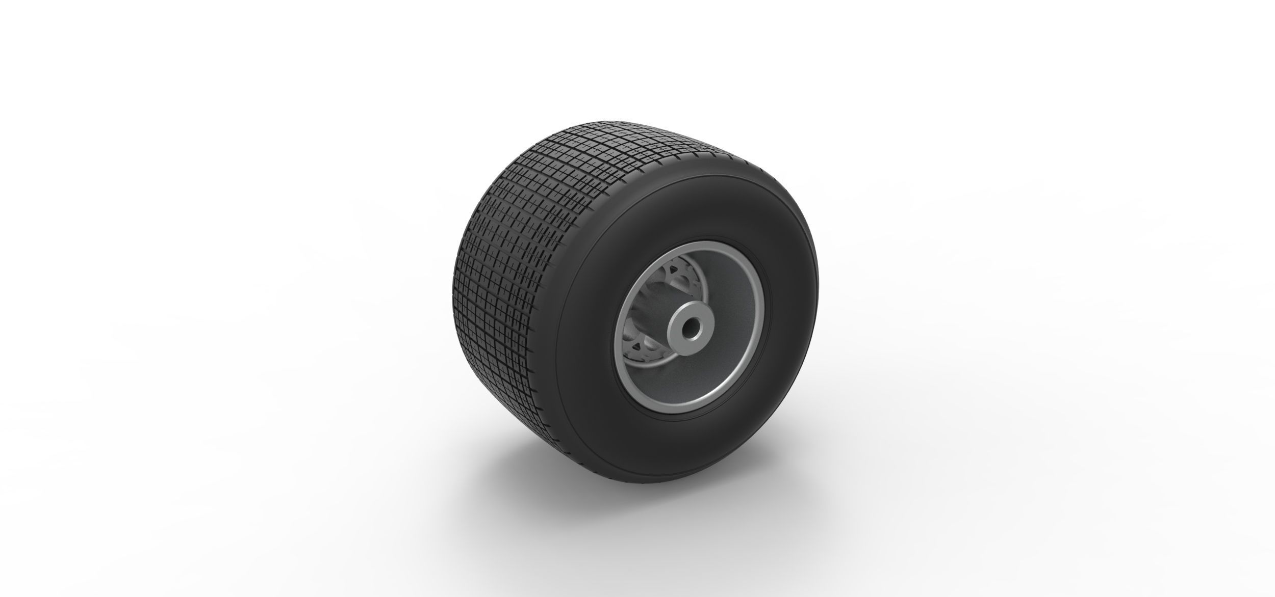 Rear wheel from Sprint car Version 2 Scale 1 to 25 3D print model_7