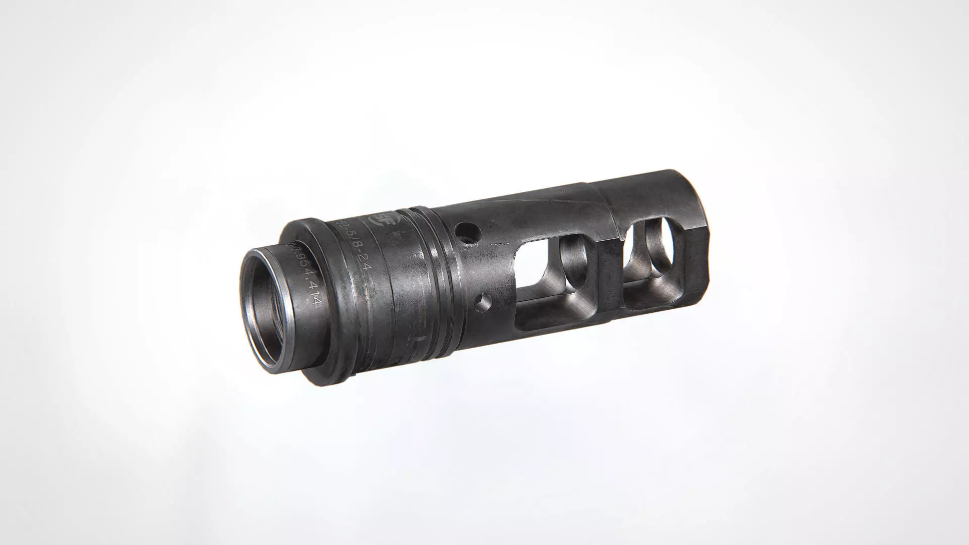 SOCOM-762 Muzzle Brake Low-poly 3D model_0