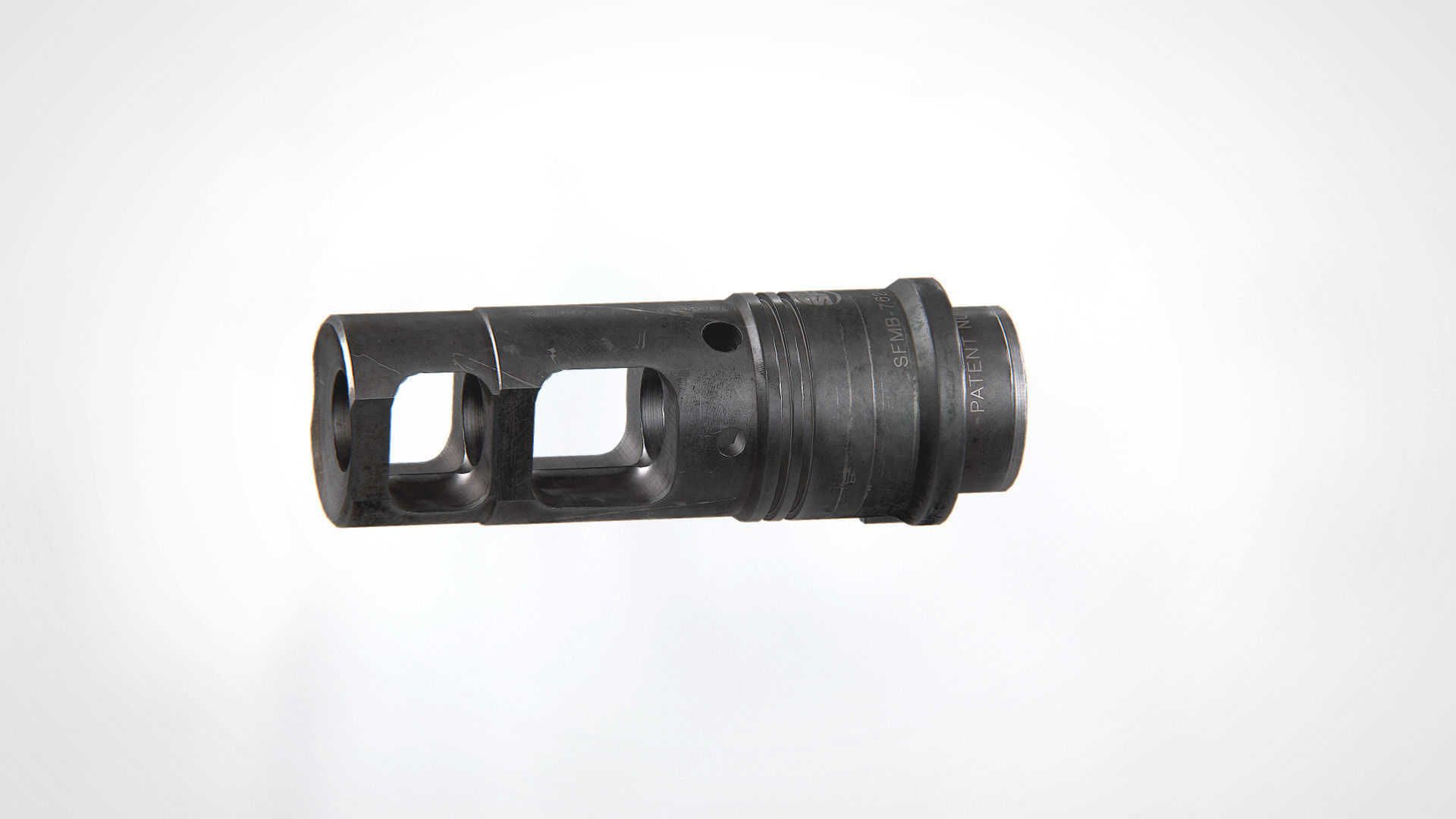 SOCOM-762 Muzzle Brake Low-poly 3D model_4