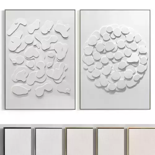 Plaster Two Photo Frame 100