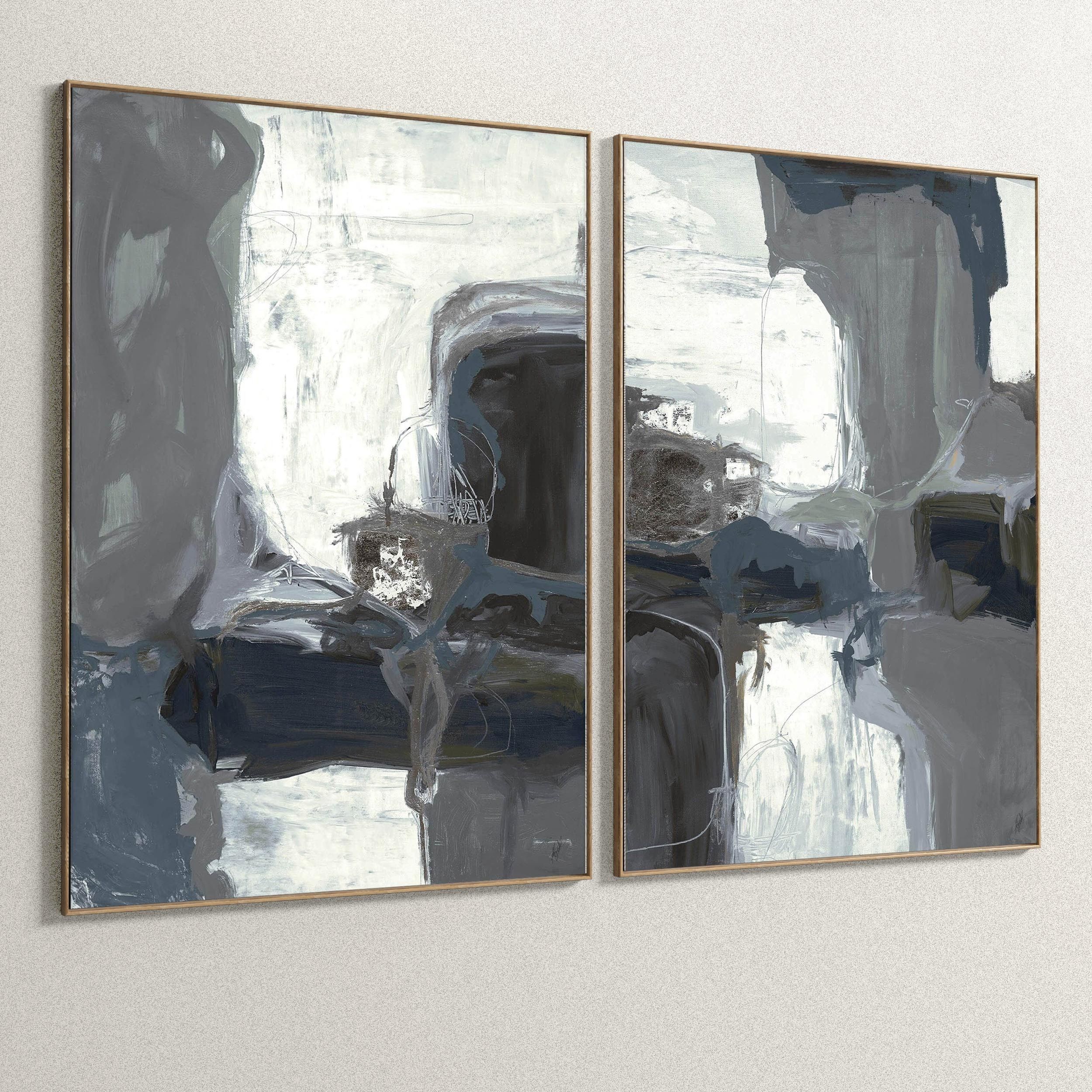 Plaster Two Photo Frame 101 Low-poly 3D model_3