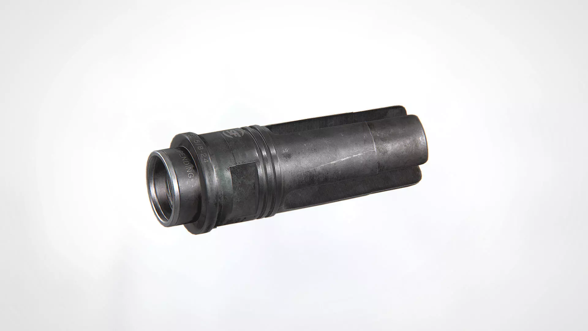 SOCOM-762 3-Prong Flash Hider Low-poly 3D model