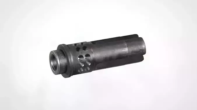 WARCOMP-556 Flash Hider Low-poly 3D model