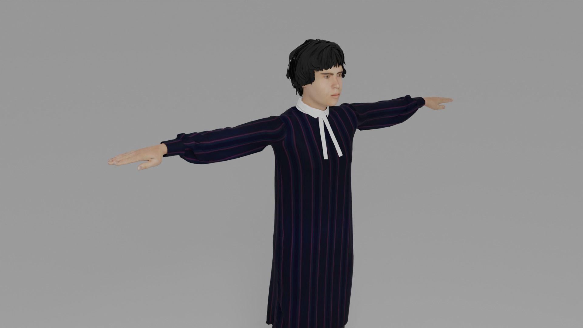 Lawyer Man Low-poly 3D model_5