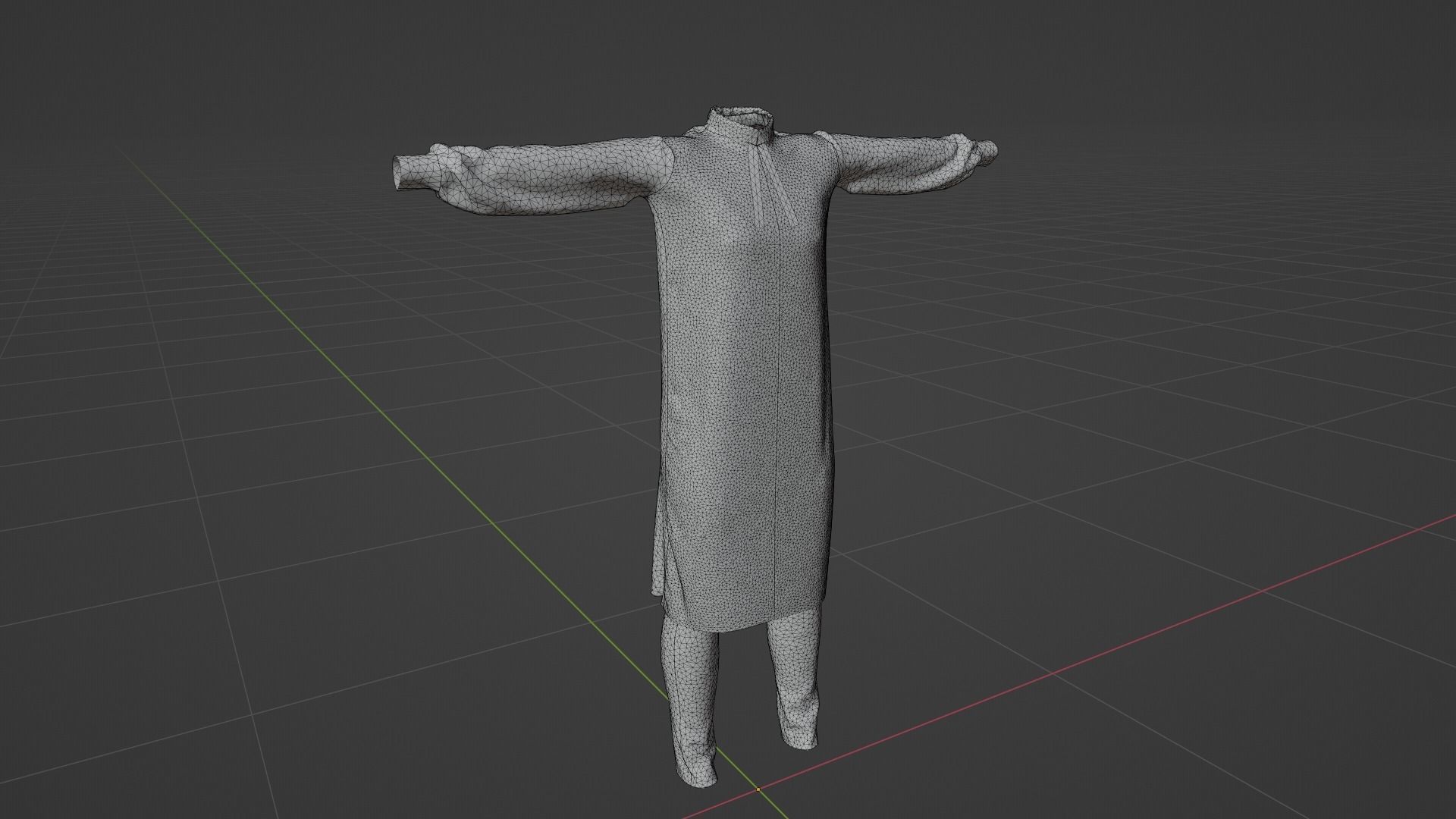 Lawyer Man Low-poly 3D model_7