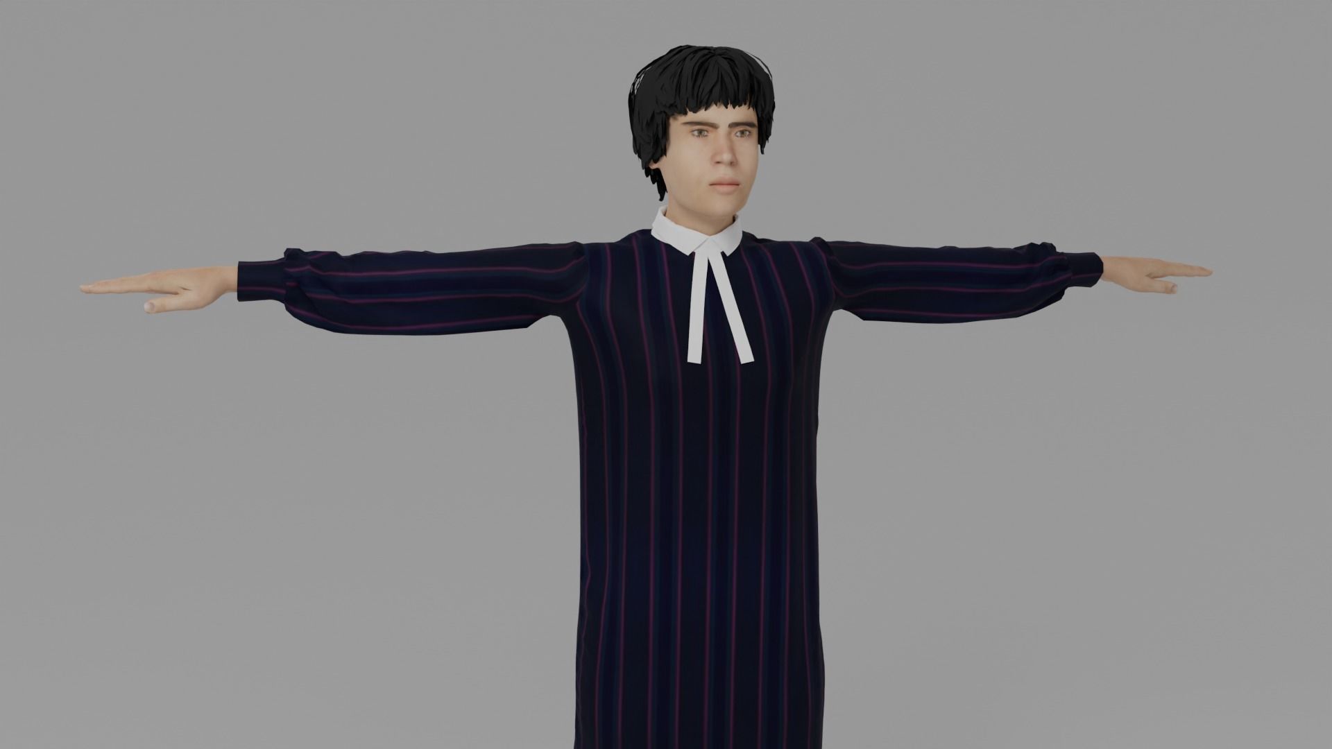 Lawyer Man Low-poly 3D model_3