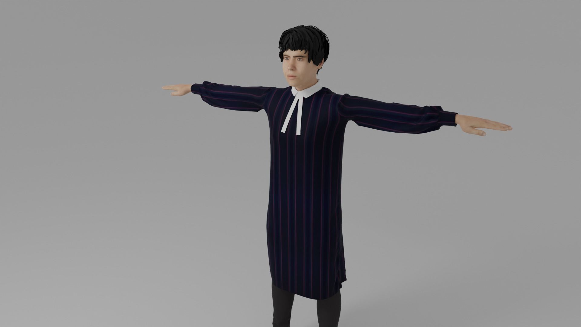 Lawyer Man Low-poly 3D model_4