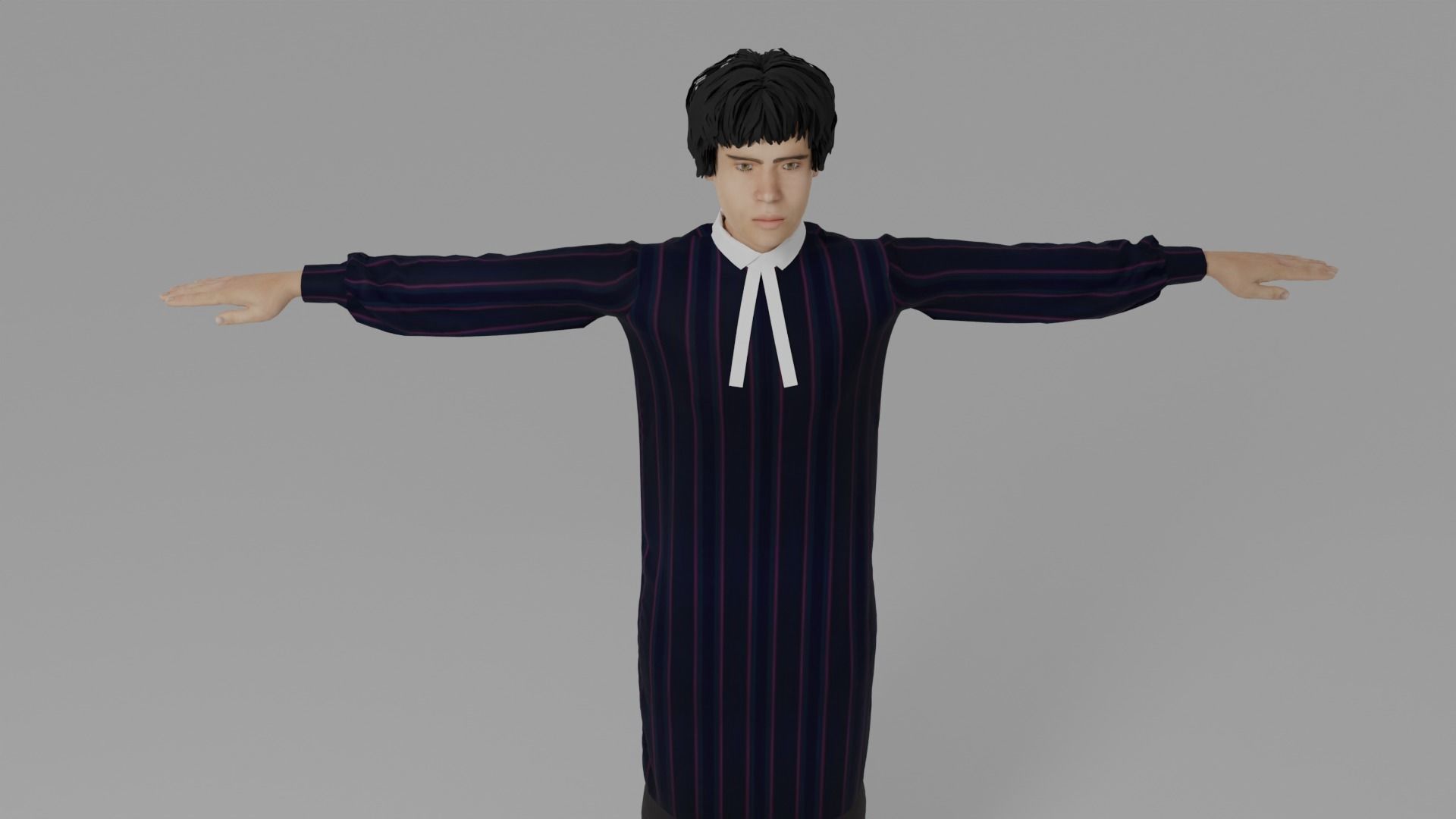 Lawyer Man Low-poly 3D model_6