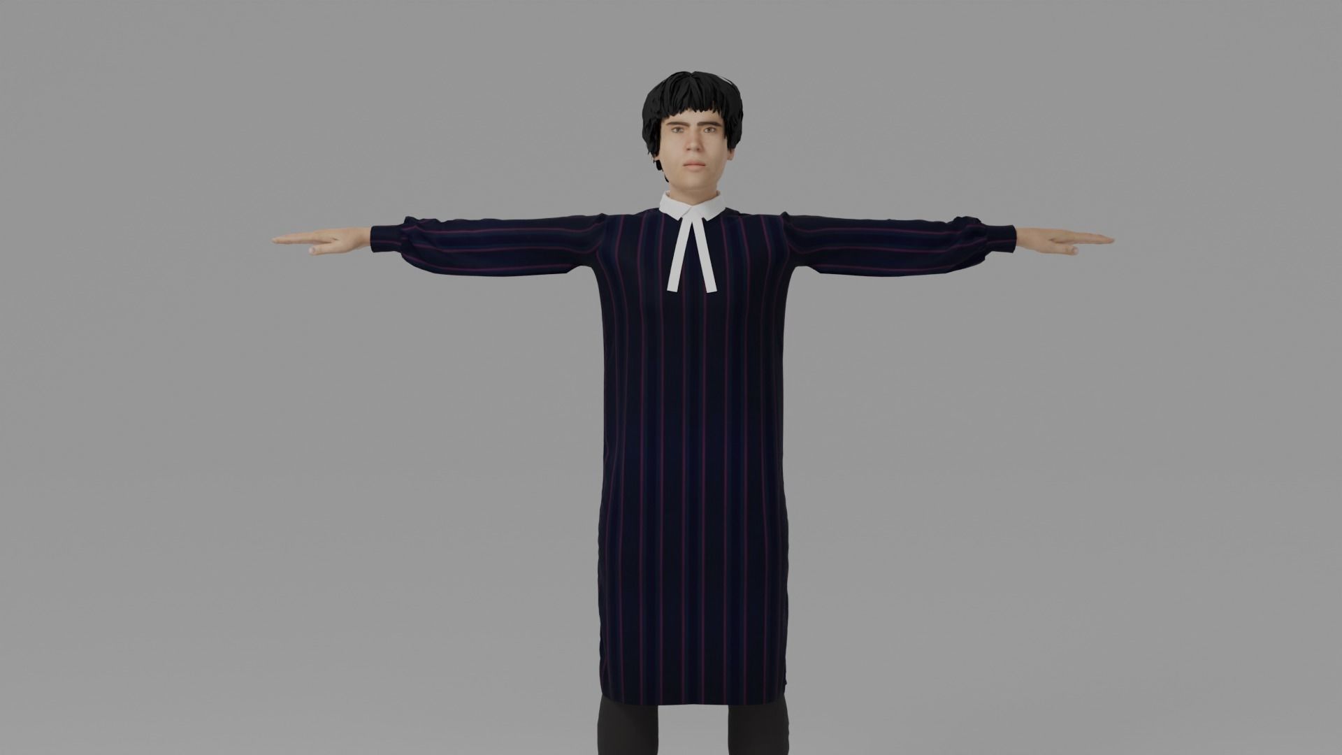 Lawyer Man Low-poly 3D model_1