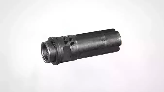 WARCOMP-762 Flash Hider Low-poly 3D model
