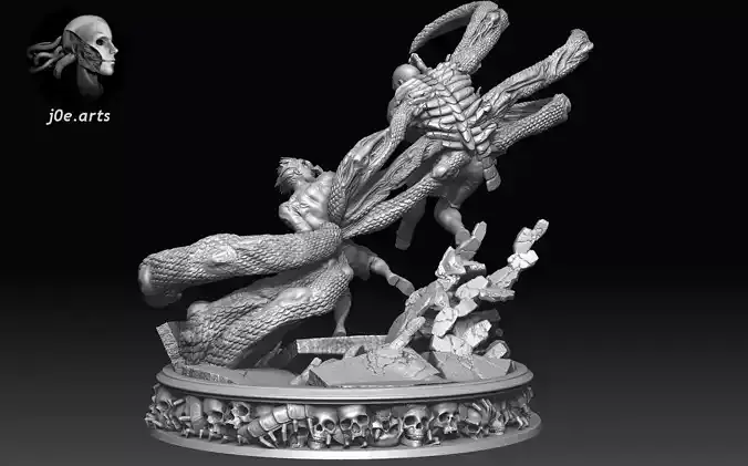  Tokyo Ghoul Kaneki Vs Shinohara Diorama Statue 3D print model