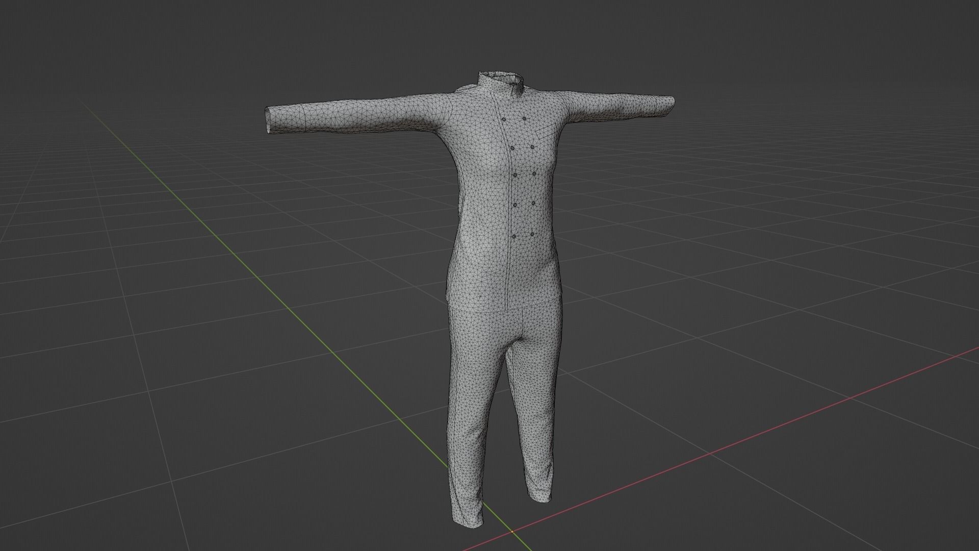 Chef Man Low-poly 3D model_7