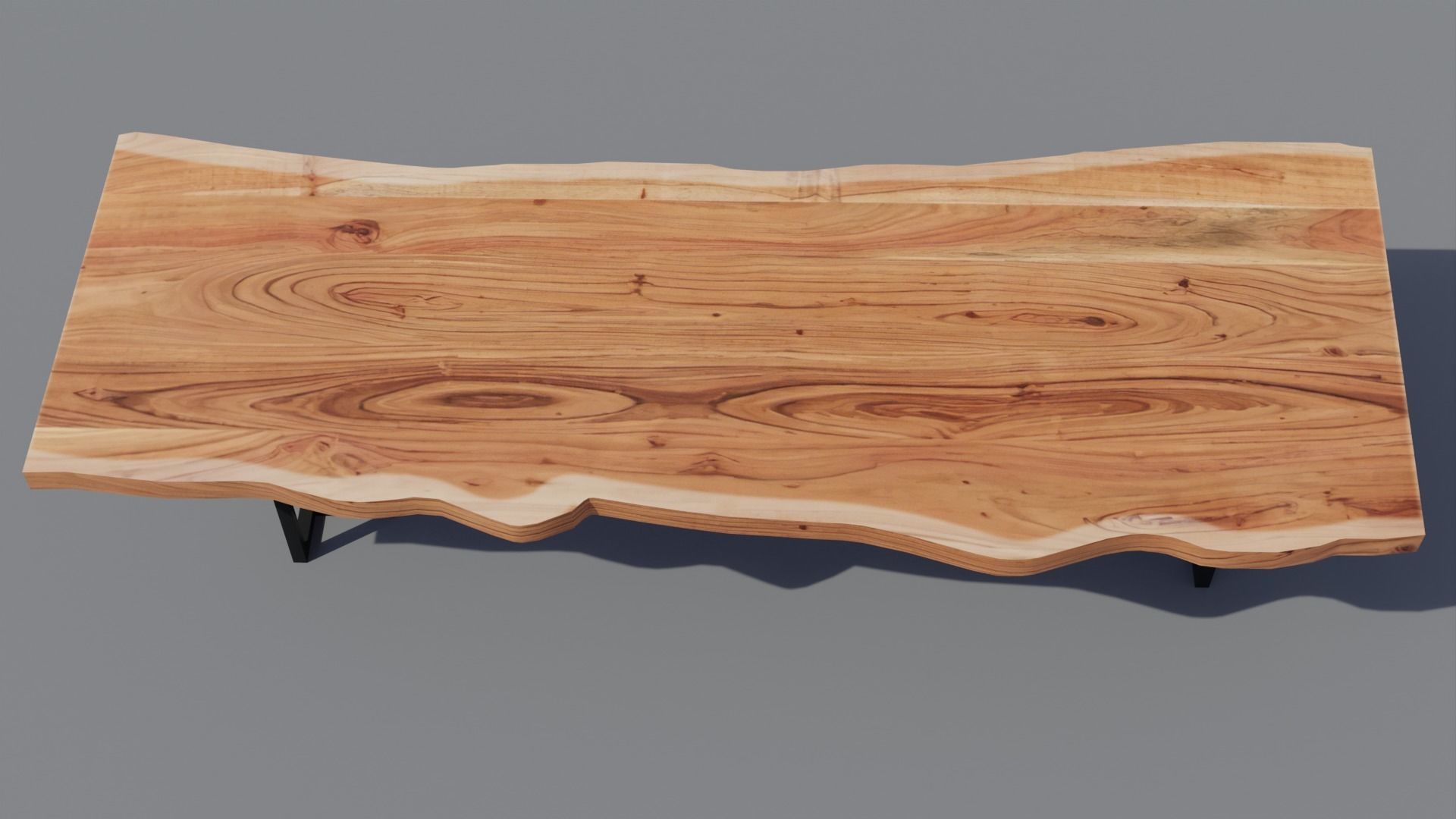 Live Edge Table Low-poly 3D model_1