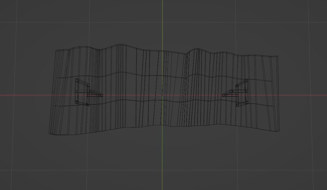 Live Edge Table Low-poly 3D model_4