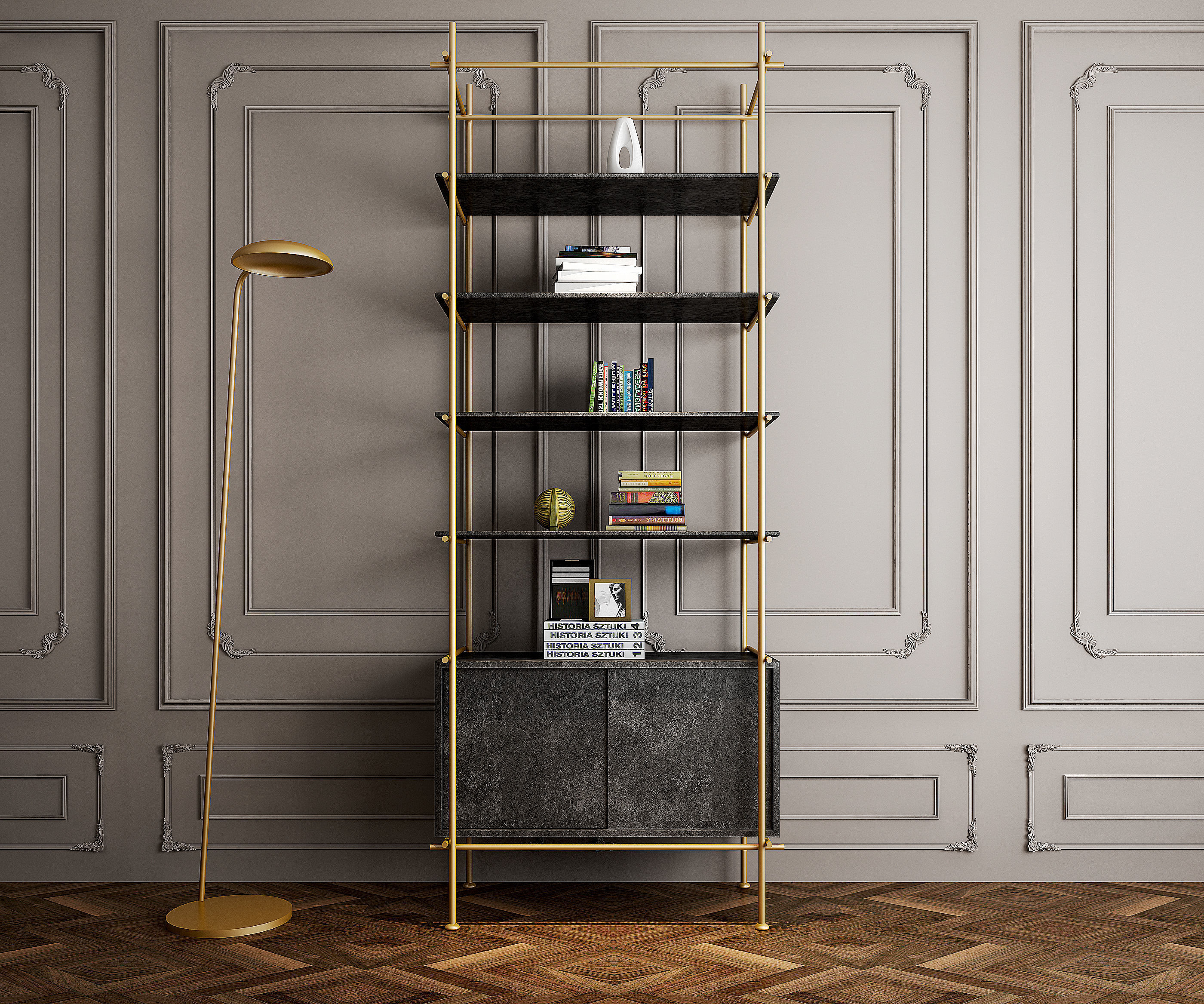 High-quality Side cabinet fixture models 3D model_1