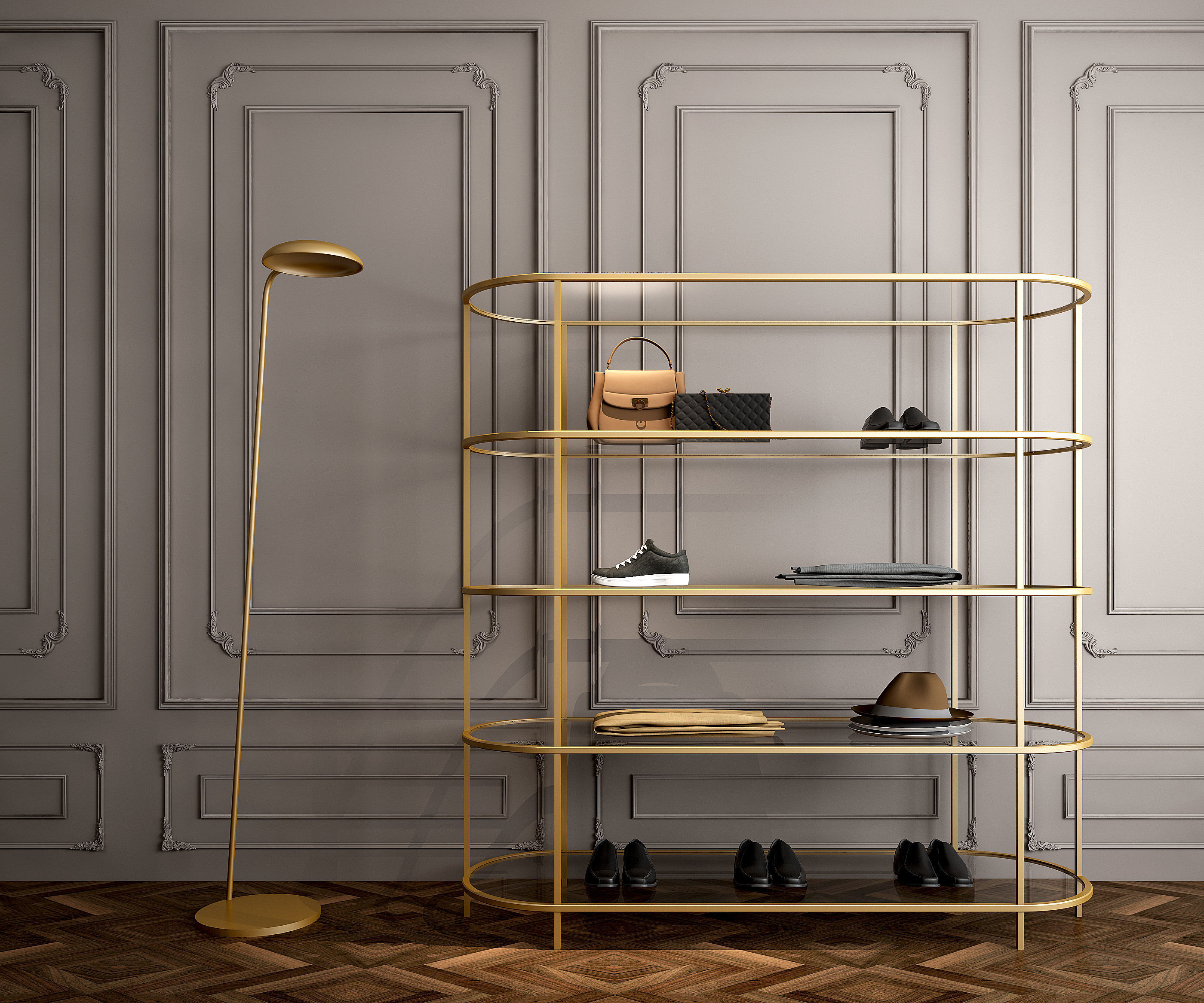 High-quality Side cabinet fixture models 3D model_2