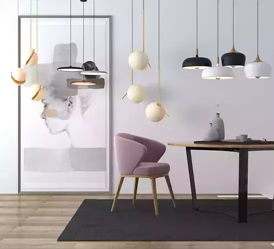 High-quality lighting fixture models for modern interiors 