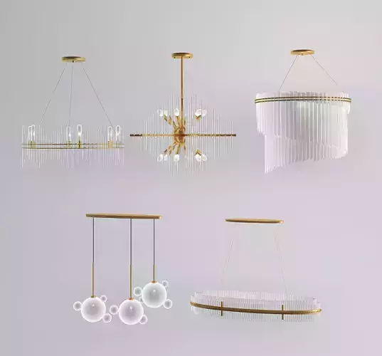High-quality lighting fixture models for modern interiors 