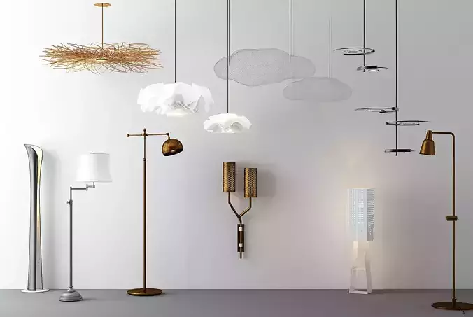 High-quality lighting fixture models for modern interiors 